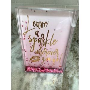 Pink Picture Saying Leave a Sparkle Wherever You Go #pink glitter